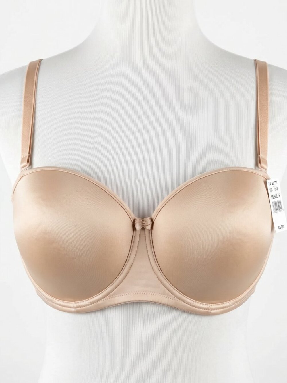 Va Bien Ultra-Lift Strapless Bra 38DD Nude Convertible Push Up Style 1506 NWT